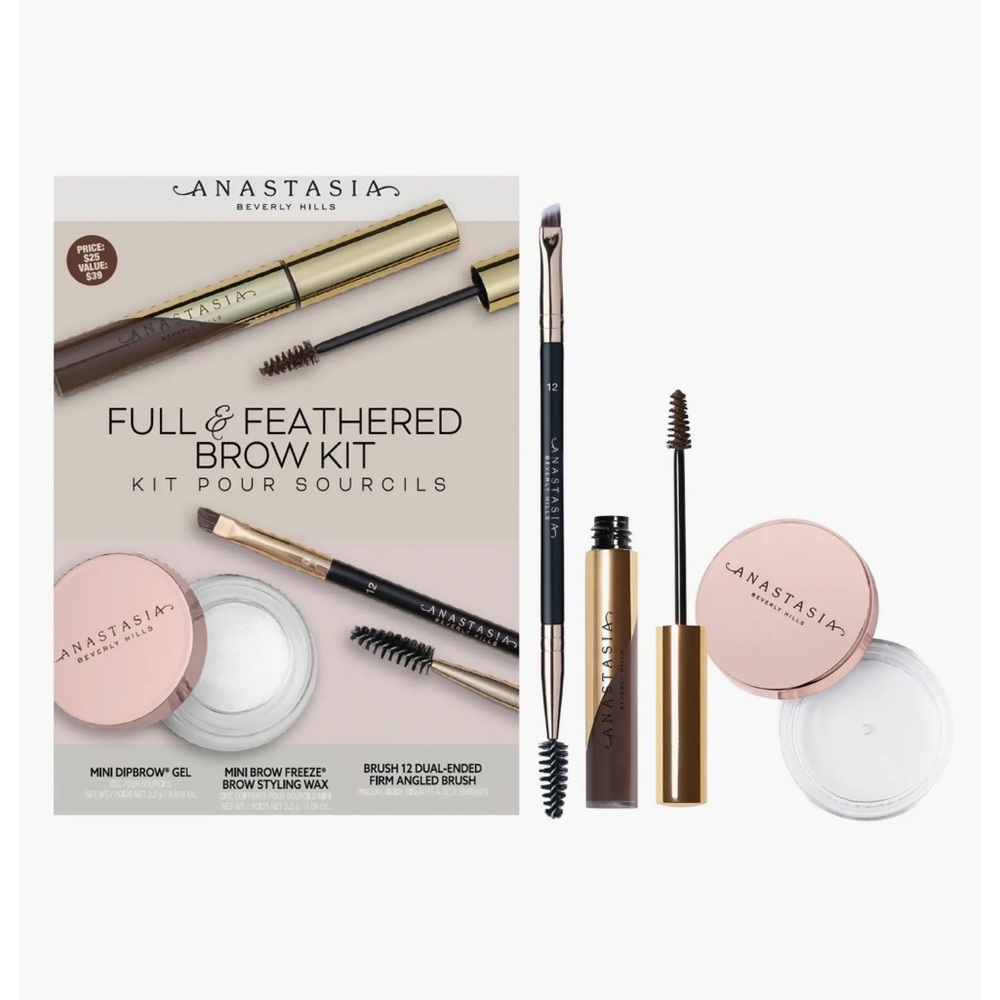 Anastasia Beverly Hills Full & Feathered Brow Kit COLOR TAUPE NEW